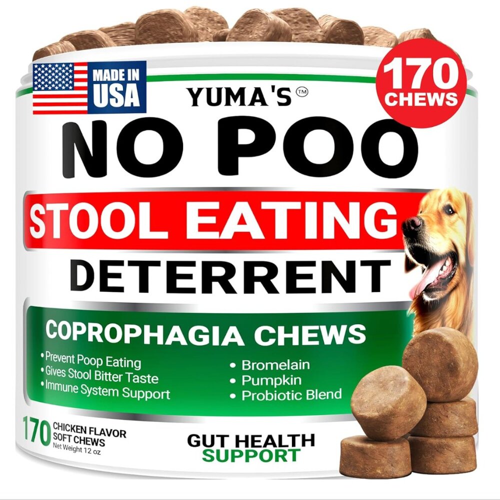 YUMA'S No Poo Chews for Dogs - 170 Count - EXP 04/2027